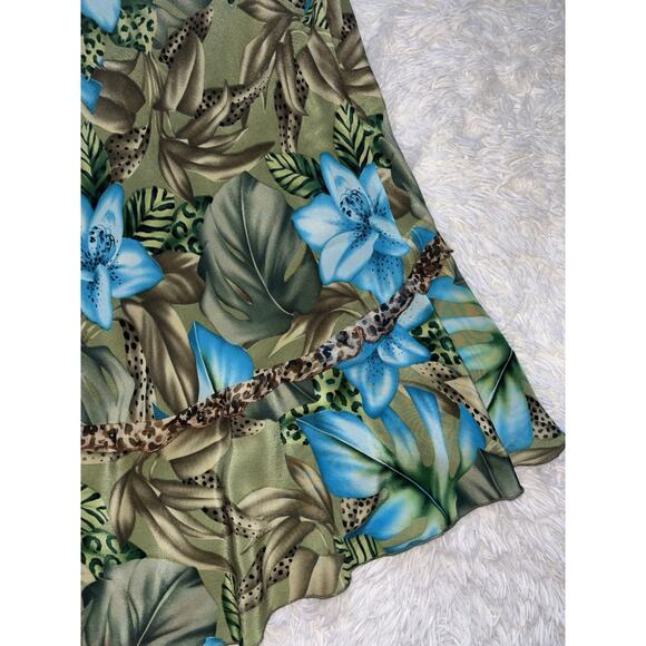 SLB Women’s Sz. M 100% Silk Lined Skirt. Pretty - Picture 9 of 9